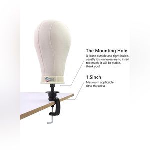 Stand clamp for mannequin head